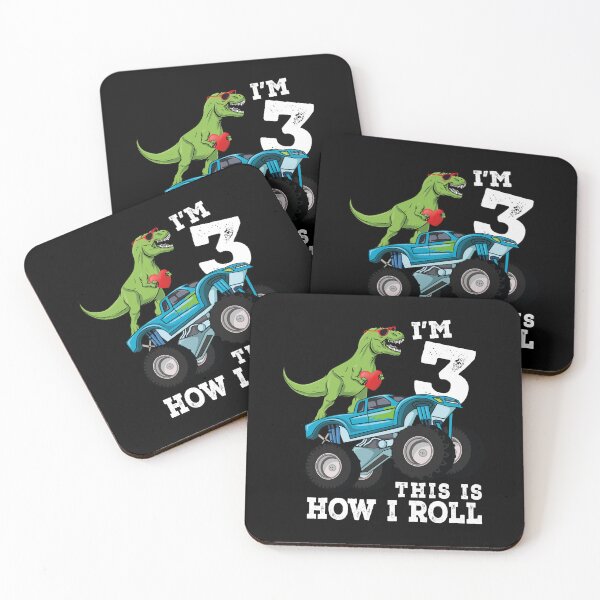 Item preview, Monster Truck Dinosaur I'm 3 This Is How I Roll 3rd Birthday designed and sold by Md safi uddin Nazim.