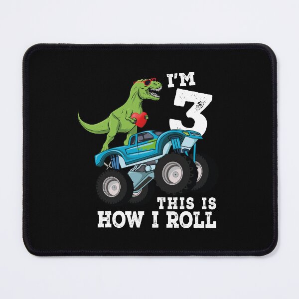 Item preview, Monster Truck Dinosaur I'm 3 This Is How I Roll 3rd Birthday designed and sold by Md safi uddin Nazim.