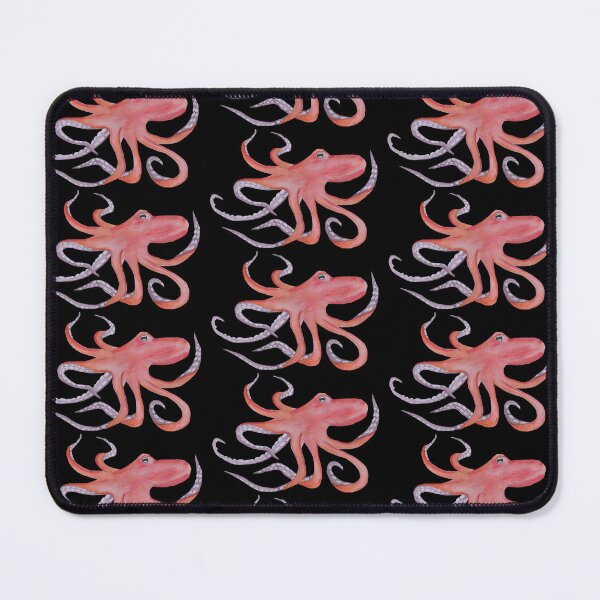 Item preview, Watercolor friendly pink octopus  designed and sold by Kiki-111.