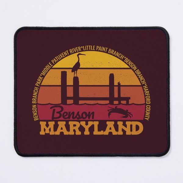 Item preview, Benson Maryland Sunset Retro Vintage Local Pride Logo designed and sold by CRHPOD20.