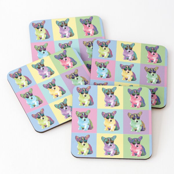 Item preview, Corgi Pop Art With Sunglasses Pastel designed and sold by ColdCreekCanvas.
