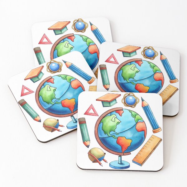 Item preview, Educational Globe Surrounded by Icons designed and sold by iwcus.