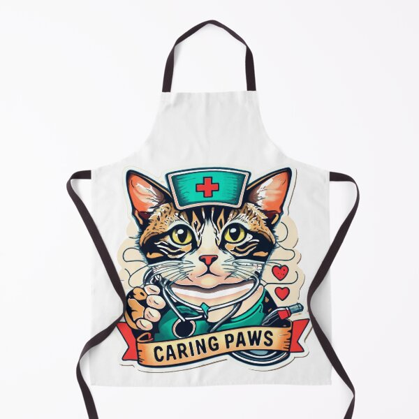 Item preview, Caring Paws Pediatric Nurse Kitten designed and sold by NiftyWrx.