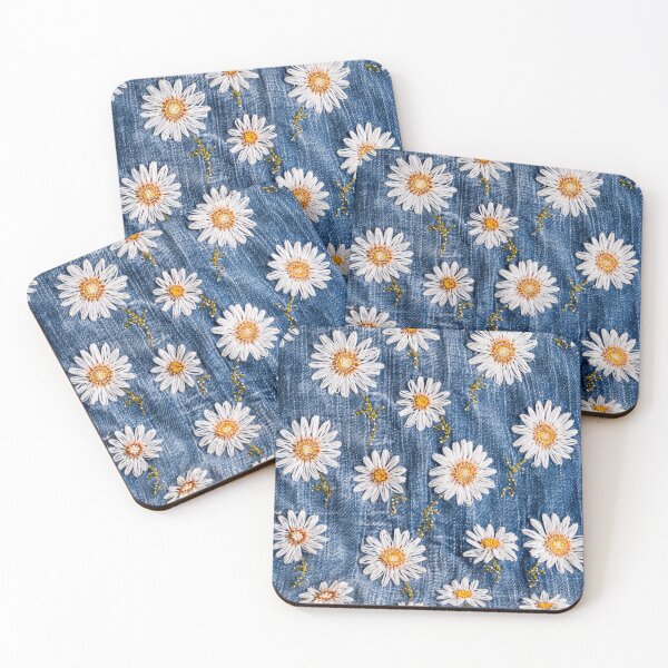 Item preview, Spring Daisies on Denim designed and sold by Maddie4Real.