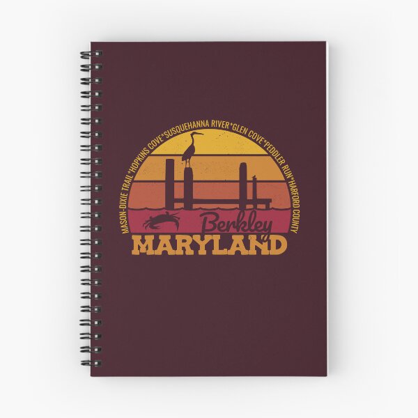 Item preview, Berkley Maryland Sunset Retro Vintage Local Pride Logo designed and sold by CRHPOD20.