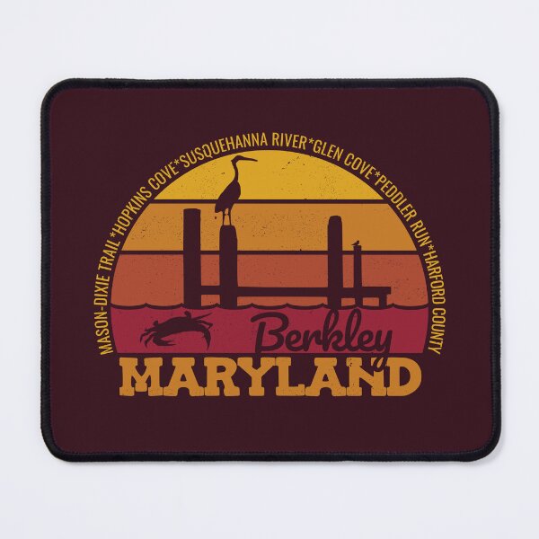 Item preview, Berkley Maryland Sunset Retro Vintage Local Pride Logo designed and sold by CRHPOD20.