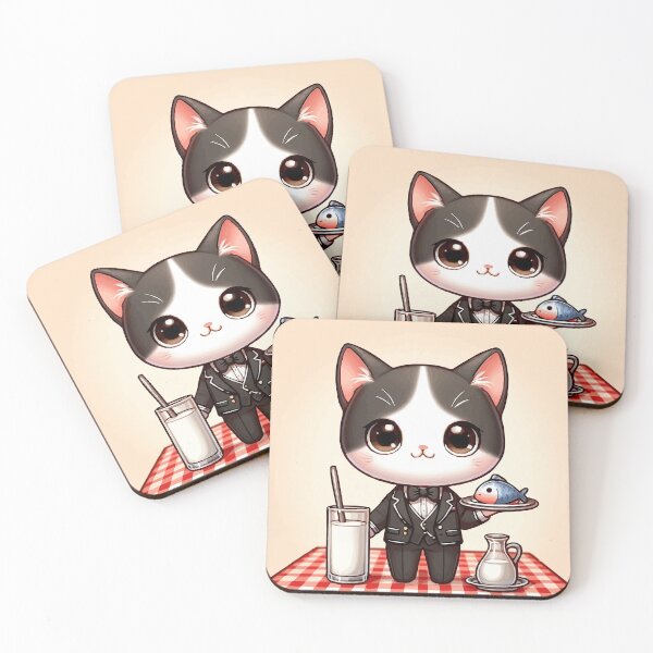 Item preview, The cat waiter who serves happy fish! designed and sold by Gacram.