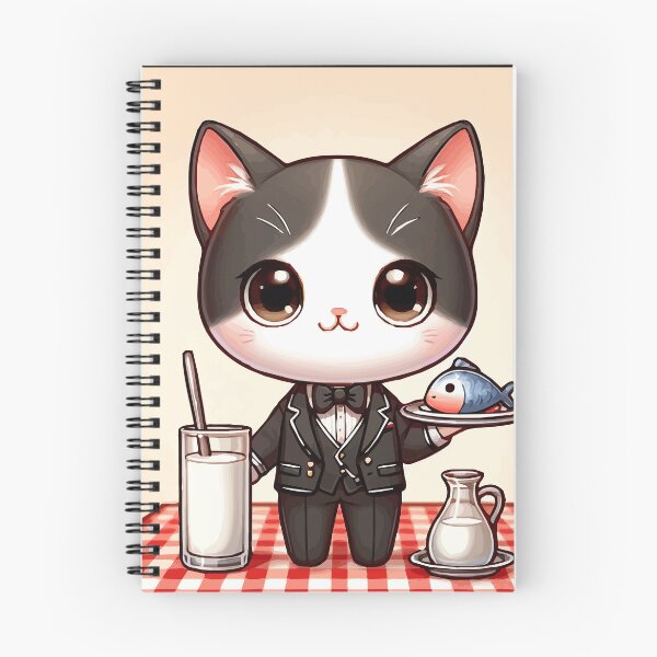Item preview, The cat waiter who serves happy fish! designed and sold by Gacram.