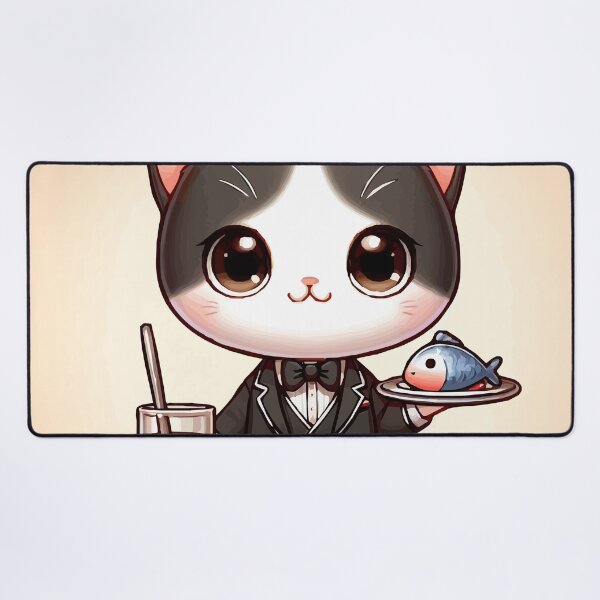 Item preview, The cat waiter who serves happy fish! designed and sold by Gacram.