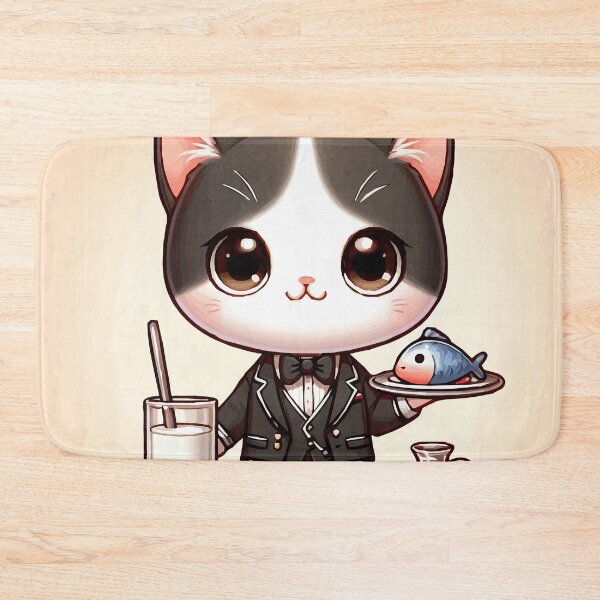 Item preview, The cat waiter who serves happy fish! designed and sold by Gacram.