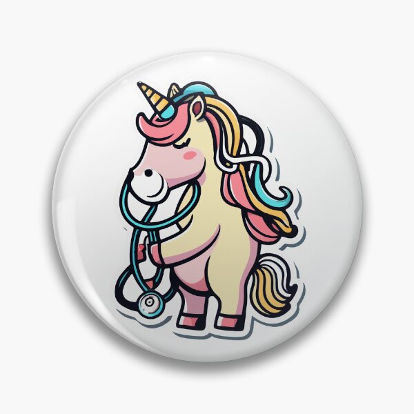 Item preview, Magical Pediatric Unicorn with Stethoscope designed and sold by NiftyWrx.