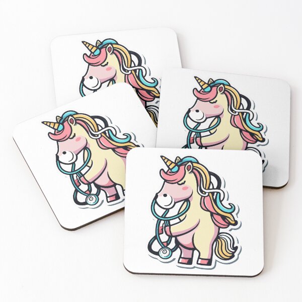 Item preview, Magical Pediatric Unicorn with Stethoscope designed and sold by NiftyWrx.