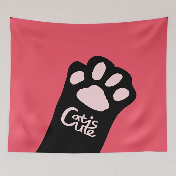 Item preview, Cute cat paws - pink designed and sold by CiCstudio.