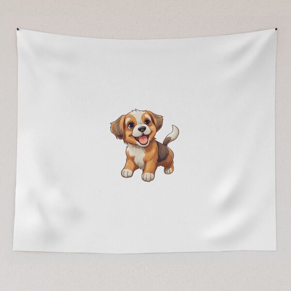 Item preview, Wagging Tails & Wet Noses: Celebrate Puppies on Redbubble! designed and sold by digizonebydas.