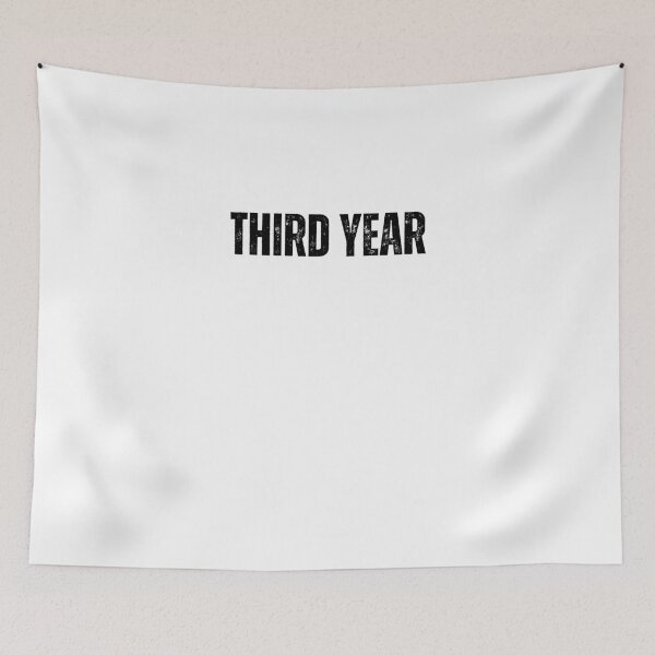 Item preview, third year black and white quote tshirt funny inspirational third year designed and sold by Mindlimes.