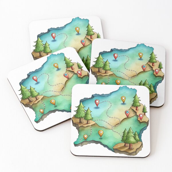Item preview, Wanderlust Cartography: Pinning Past Adventures designed and sold by iwcus.