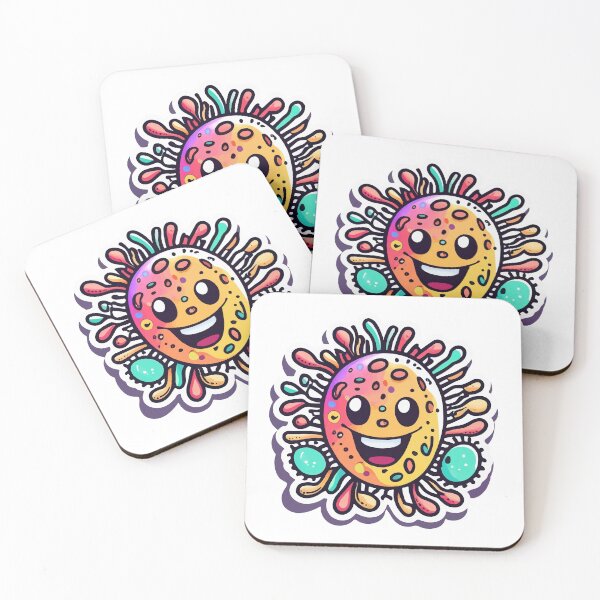 Item preview, Smiling Multicolor Bacteria Collection designed and sold by NiftyWrx.