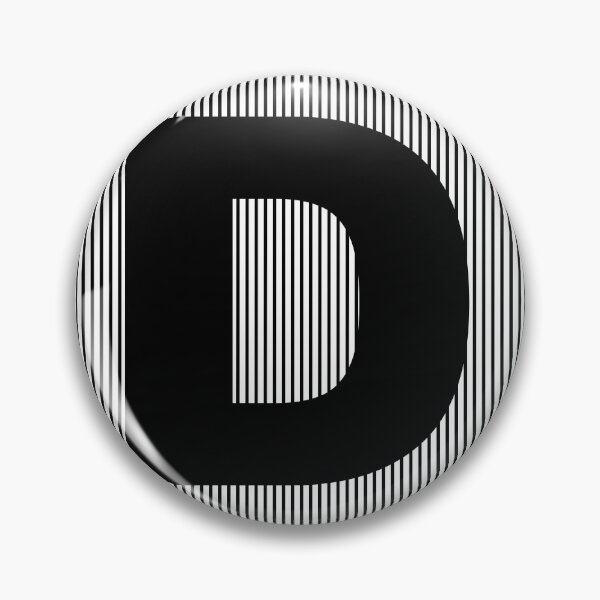 Item preview, LETTER-BLACK-D designed and sold by LionsTeam.