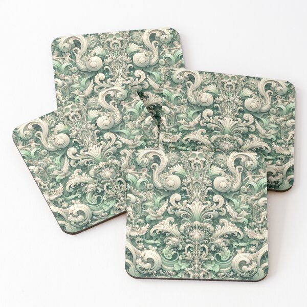 Item preview, Pastel green Rococo style design designed and sold by Blessinger77.
