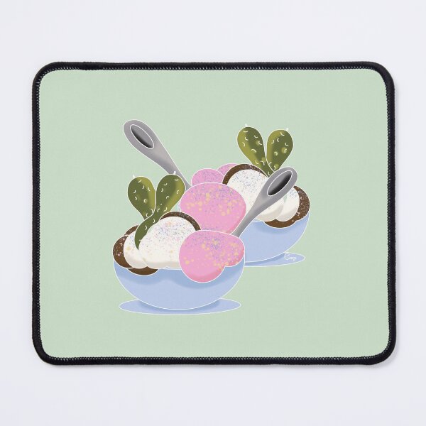 Item preview, Pickles and Ice Cream for two on Pastel green  designed and sold by Artistestella.