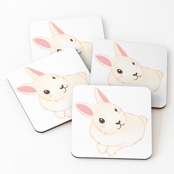 Item preview, fluffy white rabbit designed and sold by TiffyChaa.