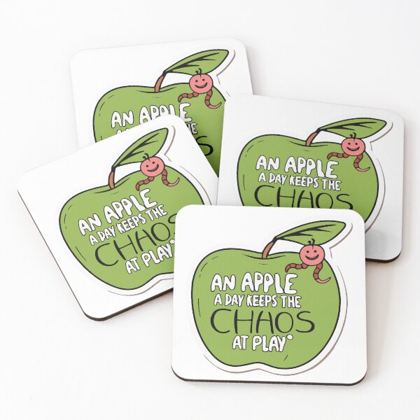 Item preview, Playful Cartoon Apple & Worm - Kindergarten Teacher Humor designed and sold by NiftyWrx.