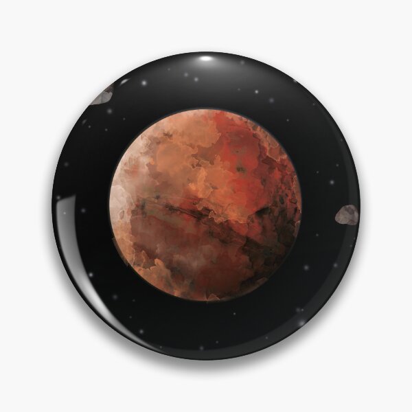 Item preview, Mars planet painted in watercolors designed and sold by 0ut0fSpace.