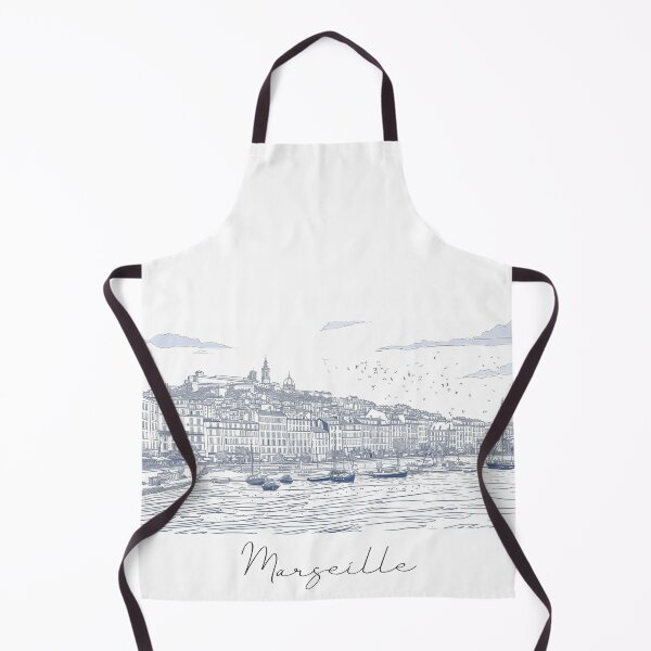 Item preview, Marseille Cityscape View Line art - View 1 designed and sold by PrintsByVickson.