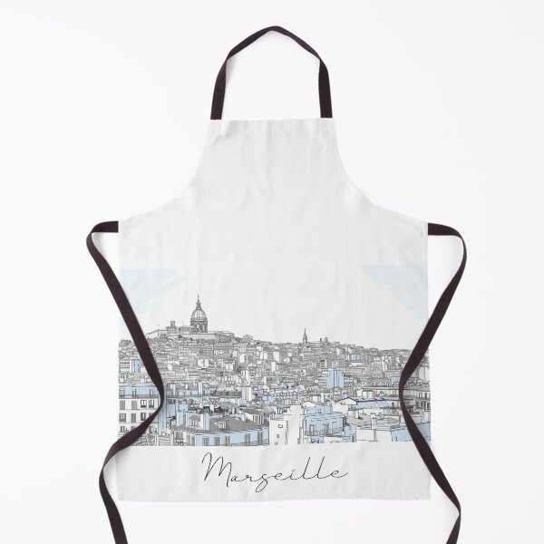 Item preview, Marseille Cityscape View Line art - View 2 designed and sold by PrintsByVickson.