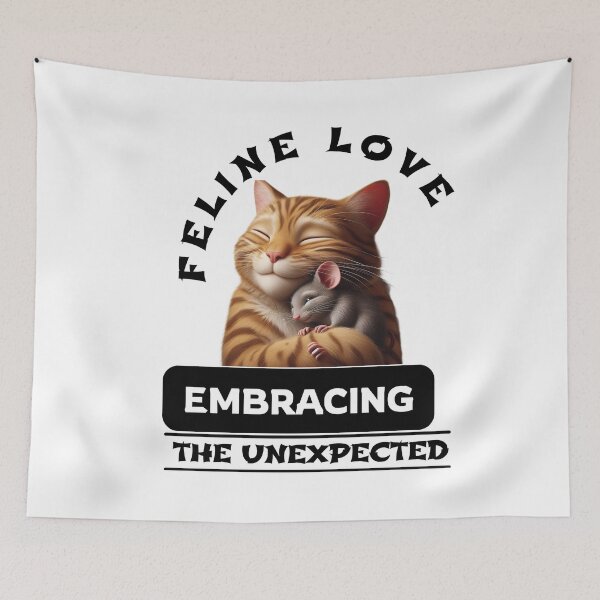 Item preview, Feline Love: Embracing the Unexpected designed and sold by Hungry-Murphy.