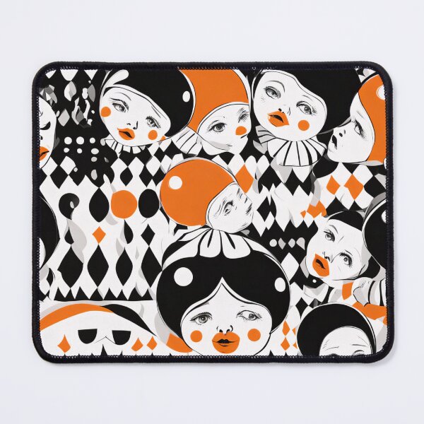 Item preview, Orange Pierrots designed and sold by Joanne Walsh.