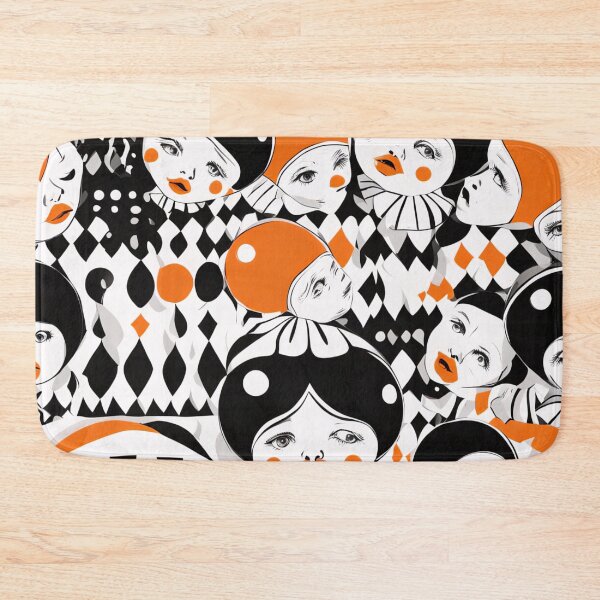 Item preview, Orange Pierrots designed and sold by Joanne Walsh.
