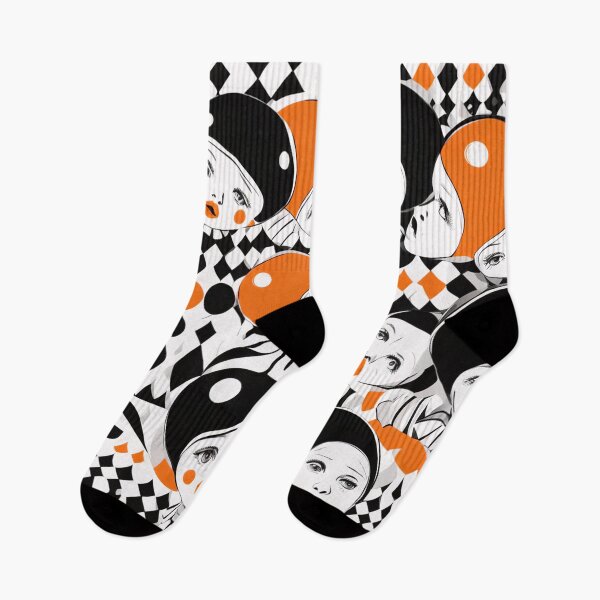 Item preview, Orange Pierrots designed and sold by Joanne Walsh.