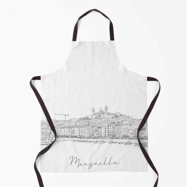 Item preview, Marseille Cityscape View Line art - View 5 designed and sold by PrintsByVickson.