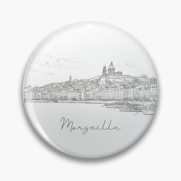 Item preview, Marseille Cityscape View Line art - View 8 designed and sold by PrintsByVickson.