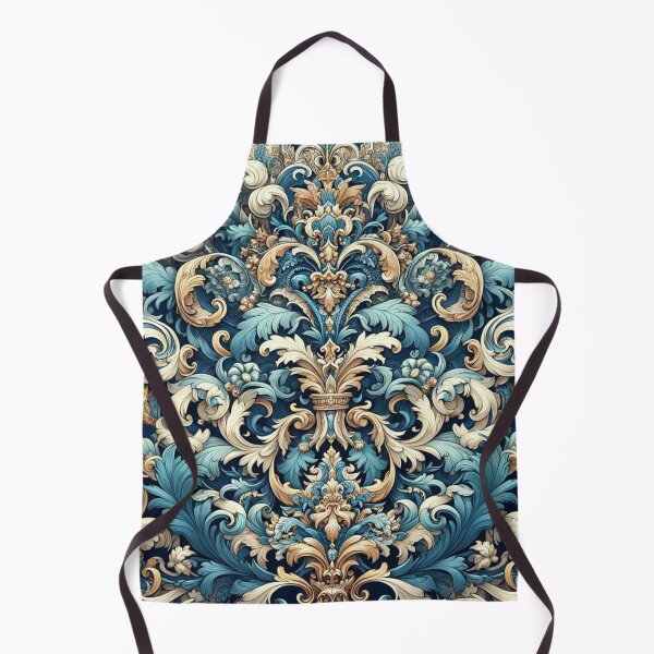 Item preview, Rococo style symmetrical blue and gold designed and sold by Blessinger77.