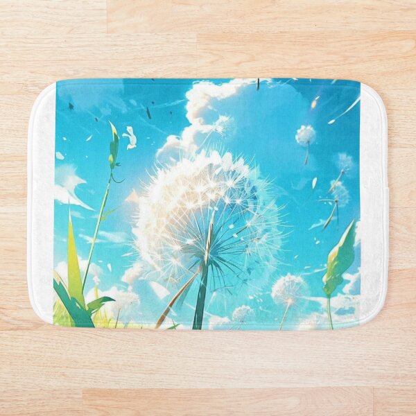 Item preview, beautiful image of dandelion in green landscape blowing in the wind designed and sold by koringaFTS.