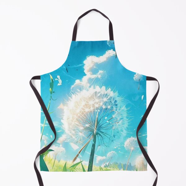 Item preview, beautiful image of dandelion in green landscape blowing in the wind designed and sold by koringaFTS.