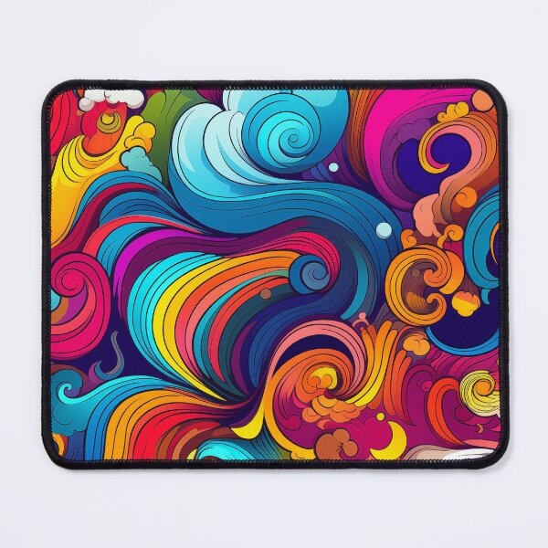 Item preview, Psychedelic Colorful Doodle Pattern designed and sold by Beausdigital.