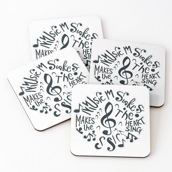 Item preview, Dancing Musical Notes - Music Makes the Heart Sing designed and sold by NiftyWrx.