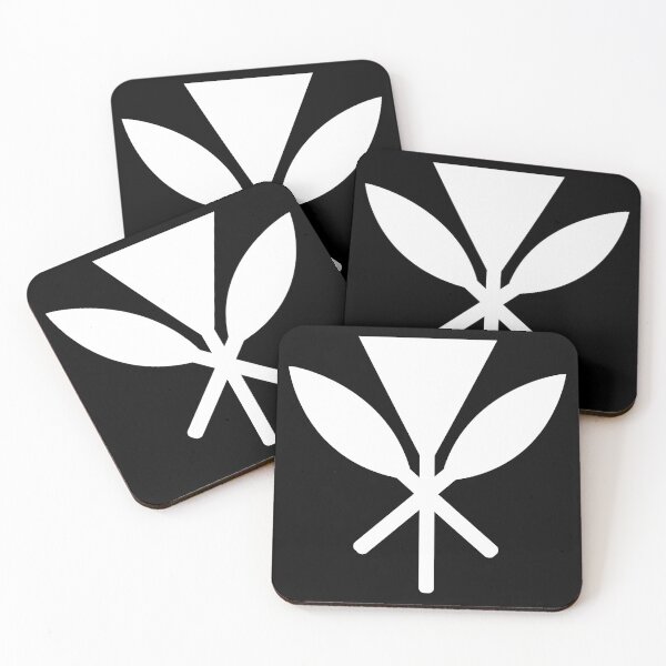 Item preview, Hawaiian Kahili and two crossed paddles.  designed and sold by J Uila.