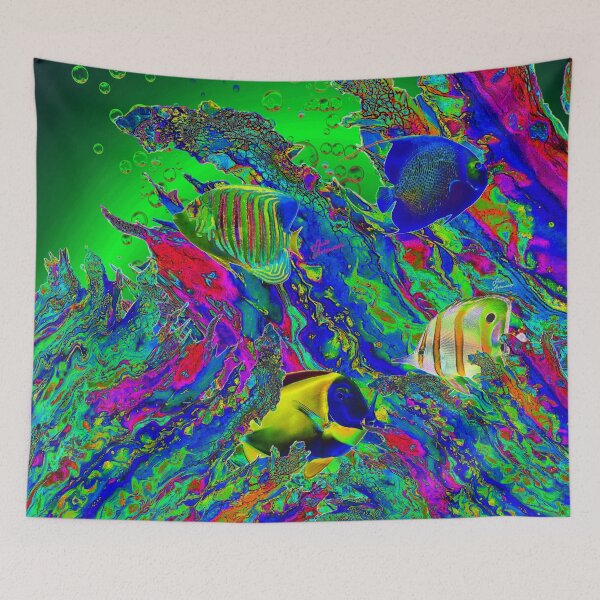 Item preview, Tropical Neon Fish Aquarium designed and sold by Fluid Artzworx.