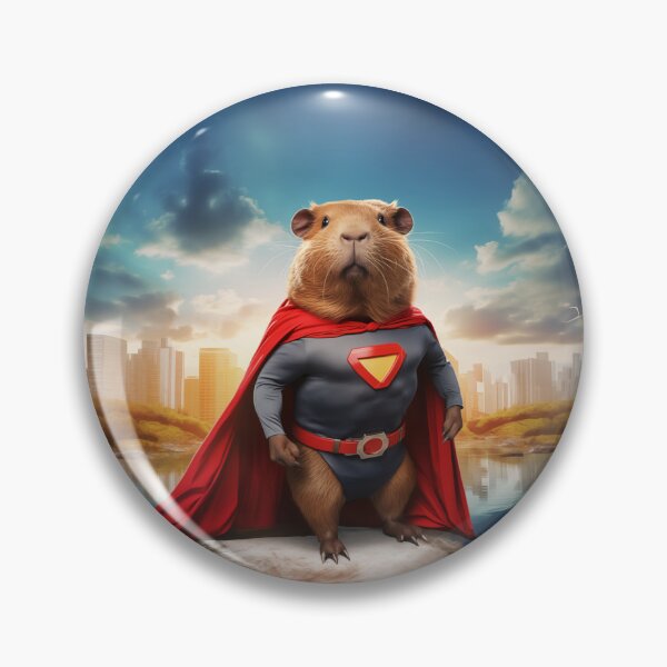 Item preview, Super Capybara - Saving the world one snuggle at a time designed and sold by GirlyGamerAU.