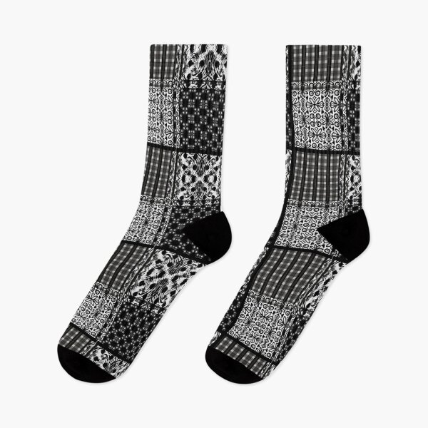 Item preview, Mixed black and white pattern  designed and sold by Flowersonstuff.