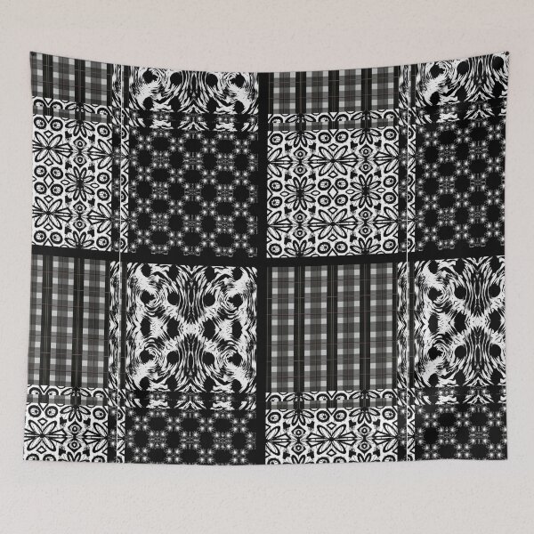 Item preview, Mixed black and white pattern  designed and sold by Flowersonstuff.