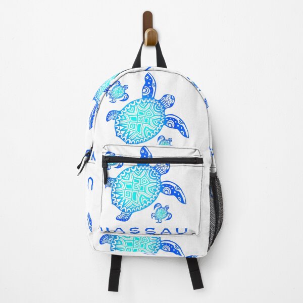 Item preview, Nassau Bahamas Sea Turtle Sea Blue Tribal Turtle designed and sold by Tigerr3g.