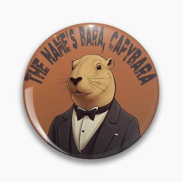 Item preview, Capybara Super Spy - He's cute and not stirred!  designed and sold by GirlyGamerAU.