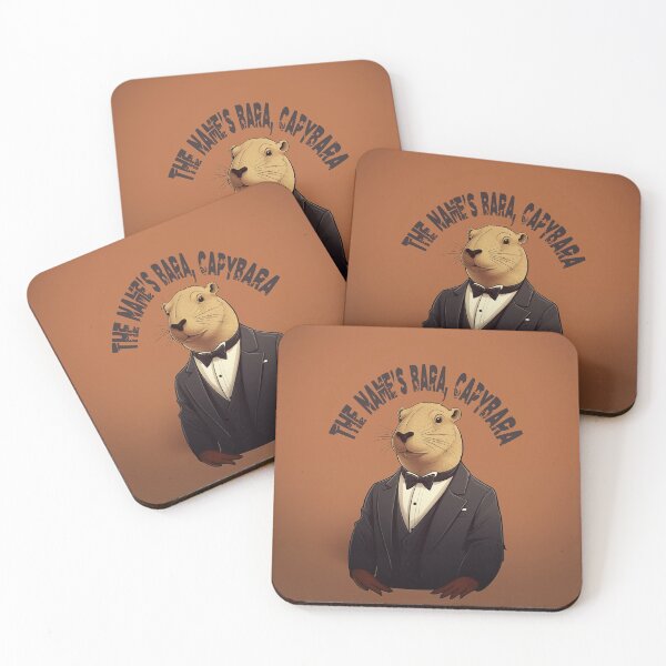 Item preview, Capybara Super Spy - He's cute and not stirred!  designed and sold by GirlyGamerAU.