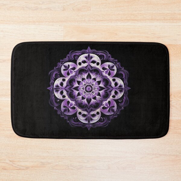 Item preview, Purple and black mandala designed and sold by TheGlassPortal.