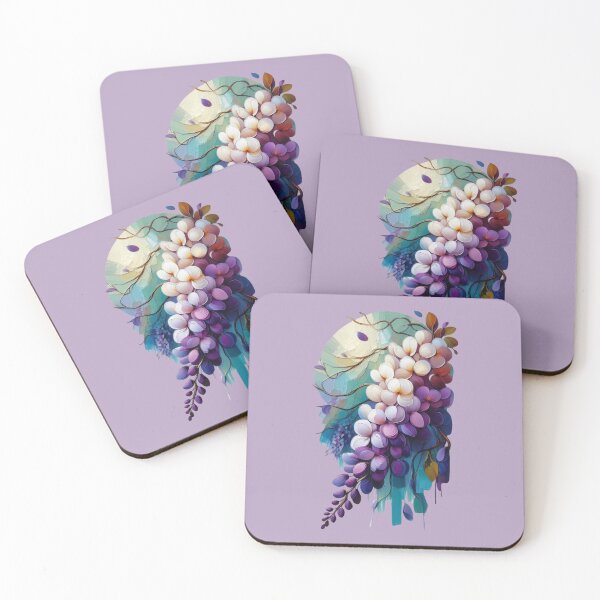 Item preview, Abstract Wisteria Flowers Oil Painting designed and sold by Fuckit-Runit.